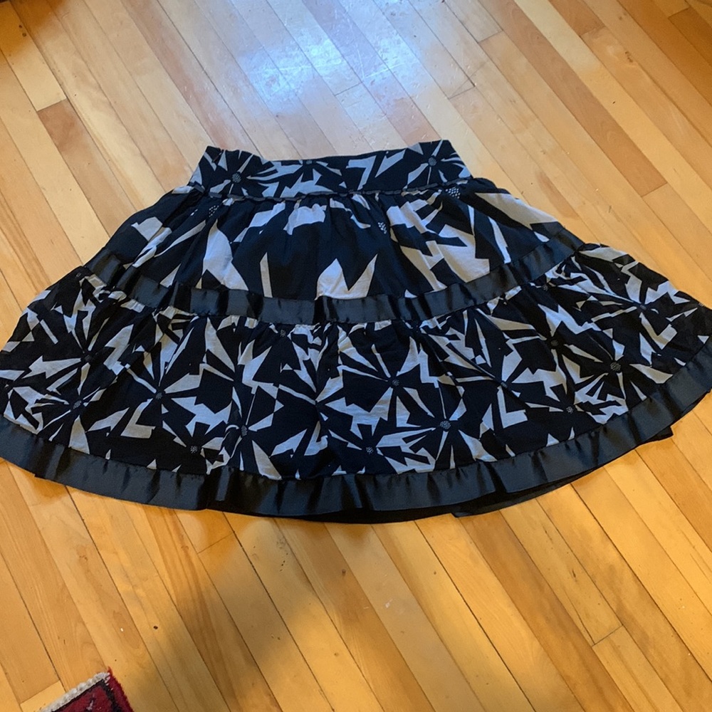 Zara Basic silk/cotton skirt